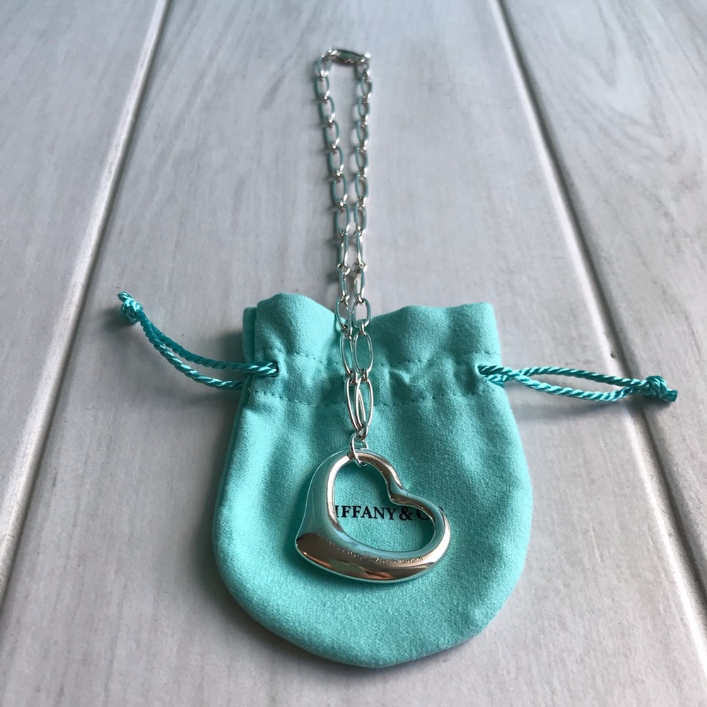 Elsa Peretti Open Heart Pendant Sterling Silver Necklace